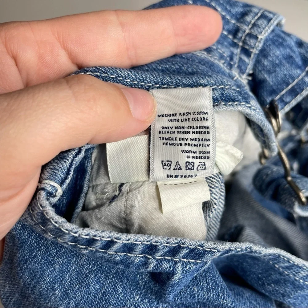 Vintage Osh Kosh Jean Shortalls Size 18m‎